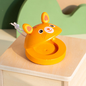Castañuelas de madera coloridas al por mayor con diseño de animales adorables, instrumento de percusión de juguete para la educación musical - Product Image 2