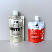 Pochette à bec verseur transparente de qualité alimentaire pour liquides (eau, jus, vodka) – Tailles 100 ml, 250 ml, 500 ml, 1 L, 2,5 L, 5 L