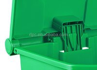 Poubelle à pédale mobile en plastique PP de 30 L pour usage médical, vente en gros, pour intérieur