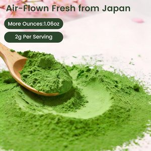 Matcha Japonés Uji Premium en Polvo, Grado Ceremonial para la Ceremonia Tradicional del Té, Té Verde Orgánico en Polvo de Kioto, Japón - Product Image 3