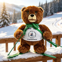 OEM ODM Jouet en peluche animal sous licence IP, Ours en peluche de dessin animé personnalisé avec LOGO et T-shirt, Mascottes en peluche pour événements