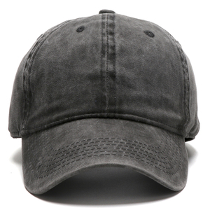 Cotton Twill Custom Logo 100% Washed Distressed Vintage Trucker <b>Hat</b> - Product Image 5