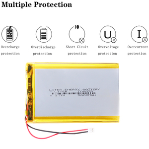 Batería de Litio de Gran Capacidad 706090 3.7V 5000mAh para Tablet, PC, Videojuegos, con Conector de 2 Pines PH 2.0mm - Product Image 4