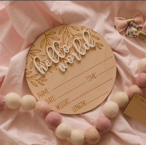 Thân Thiện Với Môi Cá Nhân Bằng Gỗ Sinh Thống Kê Thống Kê Dấu Hiệu Khắc Bé Cột Mốc Bảng Thông Báo Bệnh Viện Thẻ Chế Biến Hộp - Product Image 2