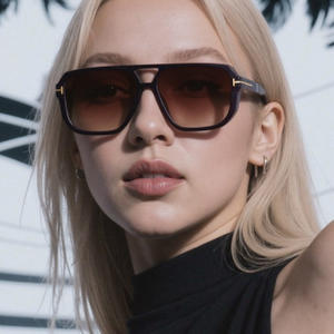 Gafas de Sol Tory Burch con Marco Cuadrado Negro, Protección UV400, Unisex, para Conducir - Product Image 5