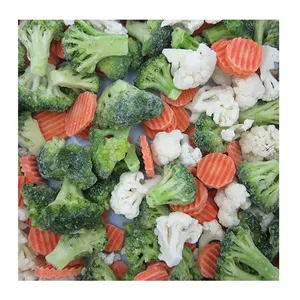 Sortie d'usine Sain nutritif IQF Doux Frais congelé Carotte Chou-fleur Brocol Congelé Légumes Mixtes