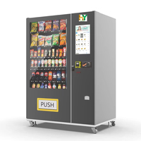 Distributeur automatique de snacks et de boissons en métal personnalisé avec SDK, distributeur de snacks populaire avec lecteur de carte