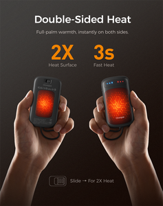 Ut5 duoheat hai mặt nhiệt tái sử dụng có thể sạc lại ấm tay cho mùa đông - Product Image 2