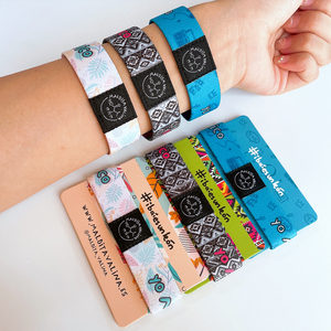 <span class=keywords><strong>Pulseras</strong></span> Elásticas Personalizadas con Cinta para Fiestas, NFC FM1108 213 215 216, <span class=keywords><strong>Pulseras</strong></span> Impresas, Pulsera para Parejas <span class=keywords><strong>Totwoo</strong></span> - Product Image 1