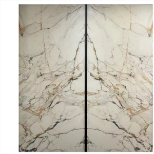 Mármol Calacatta Blanco con Vetas Doradas de Alta Calidad, 600x1200 mm, Losas Artificiales de Piedra Sinterizada de Porcelana, 1600x3200 mm - Product Image 5