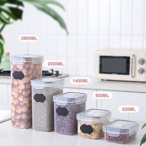 High Quality Eco-Friendly Fancy Kitchen Organizer Food Storage Containers Set 24 Pieces Rice <b>Cereal</b> Dry Food Container <b>Box</b> - Product Image 2