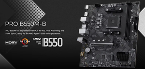 Venta al por Mayor de Nuevas Placas Base para Juegos PRO B550M-B DDR4 de 64 GB para Computadoras de Escritorio B550m - Product Image 2