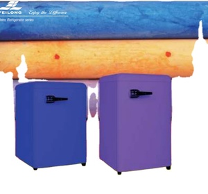 Mini Refrigerador Vertical Portátil Compacto de 76L, Mini Nevera Retro Manual de Una Puerta para el Hogar u Hotel - Product Image 4