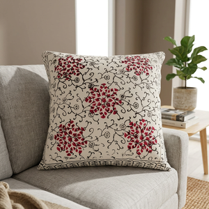 Housse de coussin jacquard imprimée au bloc, taie d'oreiller décorative douce et respirante pour lit et canapé - Product Image 2