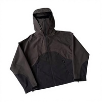 Vestes pour hommes, veste coupe-vent imperméable personnalisée à fermeture éclair pour hommes, manteau pull-over, veste de protection extérieure, veste coupe-vent en nylon de type ninja