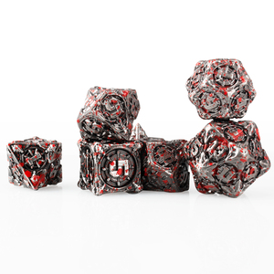 थोक पॉलीहेड्रिल कस्टम धातु dice सेट rpg dd ड्रैगन और डंगजन भूमिका खेल dnd धातु dnd - Product Image 3