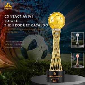 Nouveau design 2026 – Trophée de football écologique imprimé UV, personnalisé en résine et cristal, pour récompense - Product Image 6