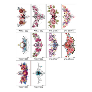 Autocollant de tatouage temporaire personnalisé pour femmes, pour couvrir les cicatrices, bras, poitrine, papillon, fleur - Product Image 4