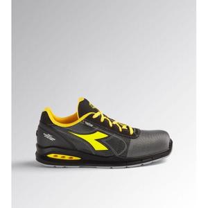 Chaussures de sécurité Diadora Run Net Airbox Matrix Low S1PS FO SR, embout en acier, antidérapantes, respirantes, en mesh, pour hommes, gris vent, noir - Product Image 1
