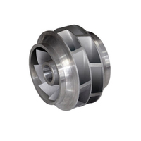 Rotor fermé à entrée centrale en acier inoxydable 316, fabriqué par fonderie à cire perdue, pour la remplacement de composants de pompes de process chimiques