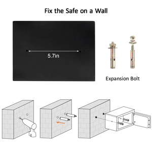 Hộp két an toàn mini chống thấm ngoài trời với khóa điện tử kỹ thuật số tuyệt vời, có thể gắn tường & màn hình hiển thị số màu sắc - Product Image 6