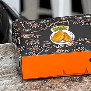 使い捨て折りたたみクラフト食品グレード紙段ボール梱包箱包装カスタムロゴ付きタコバーガーフライチキン用 - Product Image 3