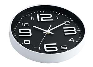 12 inch charmante design gravure wijzerplaat OEM logo acceptabel kantoor woonkamer school hotel decoratie cadeau promotionele wandklok - Product Image 3