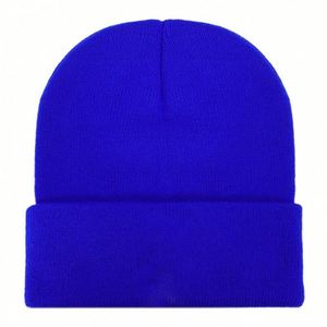 Bonnet en tricot uni 100% acrylique avec broderie de logo personnalisé, vente en gros auprès des fabricants - Product Image 3