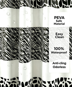 <span class=keywords><strong>Rideau</strong></span> <span class=keywords><strong>de</strong></span> <span class=keywords><strong>douche</strong></span> à rayures noires, durable, écologique, imperméable, résistant à la moisissure, <span class=keywords><strong>rideau</strong></span> <span class=keywords><strong>de</strong></span> <span class=keywords><strong>douche</strong></span> pour dortoir avec 12 crochets - Product Image 4