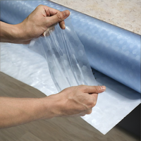 Échantillon d'usine chinoise : Film étirable semi-transparent coloré, imperméable, en PVC gaufré, matière plastique souple translucide