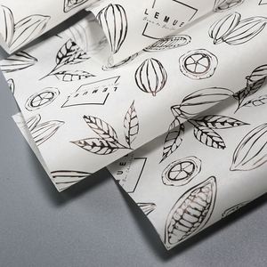 Papier ciré de qualité alimentaire avec logo personnalisé imprimé, résistant à la graisse, pour sandwichs, 30*30cm - Product Image 6