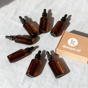 Wholesale 1oz Amber Brown Glass Dropper Bottle for Cosmetics Essential Hair Oil 10ml 20ml 30ml 50ml 100ml Sizes with <b>Box</b> - Product Image 4