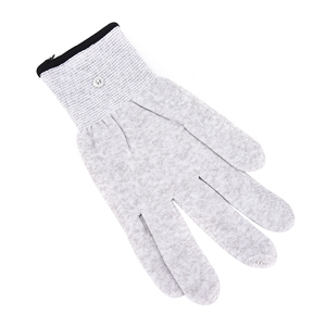 Guanti conduttivi per terapia con elettrodi decine/EMS in fibra d'argento + calze + cuscinetti da polso unità di elettroterapia per terapia fisica - Product Image 5