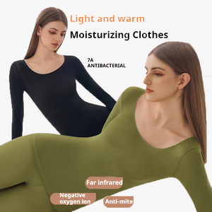 Women Thermal <strong>Longjohns</strong> Long-sleeved Trousers Suit High Elastic and Comfortable Women Long Johns Thermal Set for Women - Product Image 1