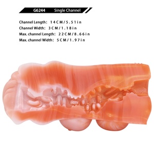 GEEBA Manufacturer Wholesale Fantasy Pocket Pussy Male <b>Masturbator</b> Silicone Vaginal Artificial Vagina Animal Vaginal - Product Image 2