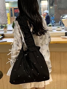 Tốt Nhất Bán Dễ Thương Phụ Nữ Vai Sling Túi Bán Buôn Đẹp Tươi Dây Kéo Pleated Tote Túi Mua Sắm Tote Túi Cho Du Lịch - Product Image 6