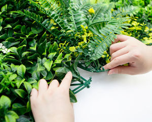 <span class=keywords><strong>Valla</strong></span> de privacidad para plantas artificiales, paneles de vegetación artificiales, plantas de imitación, follaje <span class=keywords><strong>artificial</strong></span> - Product Image 6