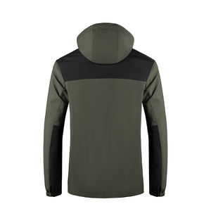 Logo personnalisé Veste softshell coupe-vent d'extérieur pour hommes Veste softshell imperméable à capuche pour hommes Sports tactiques - Product Image 3