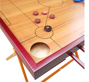 Vecchio Shanghai pieghevole tavolo in legno massello per anziani Standard ricreazione Kronchis Puzzle piscina in pelle di lana dipinta - Product Image 3