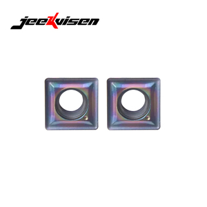 เม็ดมีดคาร์ไบด์เจาะรูรูปตัวยู รุ่น Jeekvisen SPMG060204-TG JS115P สำหรับเครื่องกลึงซีเอ็นซีแบบหลายหัวตัด  ความแข็งพิเศษ - Product Image 4