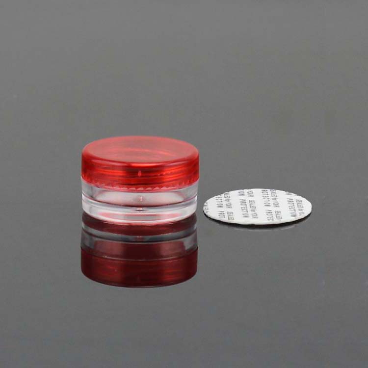 3g 5g Small Round Clear Cream Jar, Plastic Pot Box Mini Transparent Cosmetic Sample Container with Lids in Stock