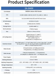 Jetson AGX Xavier AI Edge programmeur informatique 32GB/64GB sans ventilateur 32TOPS/11TFLOPS médical MR/CT/X-Ray diagnostic ultrasonique double - Product Image 6