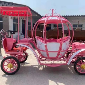 Carrozza Elettrica Stile Cenerentola, Romantica Carrozza a Forma di Zucca per Matrimoni - Product Image 4