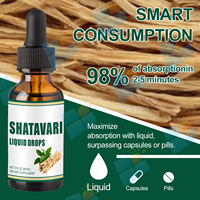 SUNI OEM/ODM Marque Privée Gouttes Liquides de Shatavari Naturel Pur pour Soins Féminins et Soutien de l'Équilibre Hormonal
