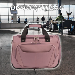 Übernachtungs- und Wochenendtasche Leichtgewichtige Sitz-Reisetasche Sporttasche Wasserabweisend mit Reißverschluss Modischer Schultergurt Polyester-Tragetasche - Product Image 2