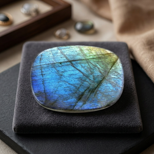 Wholesale 4X6mm Cushion Natural Labradorite High Quality Loose Gemstone IGI Certified Factory Price Black <b>Rainbow</b> Spectrolite - Product Image 2