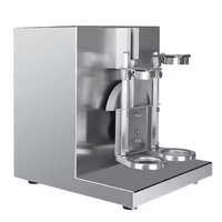 Machine à secouer les bulles de thé électrique commerciale automatique, double chambre, en acier inoxydable, portable, mélangeur de thé au lait Boba pour usage domestique