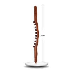 Nuevo rodillo de masaje de 8 cuentas de madera, herramienta de masaje de espalda, herramienta de terapia de raspado de acupuntura, masajeador de SPA corporal - Product Image 6