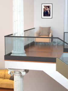 Escadas De Alumínio Com Groove Design Vidro Railing Clamp Balaustrada Vidro Railing Alta Qualidade e Estável - Product Image 4