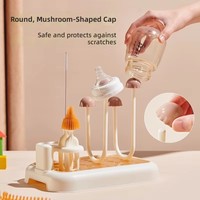 Égouttoir multifonctionnel pour biberons, support de séchage à l'air sur comptoir pour tasses, sucettes et brosses de nettoyage pour bébés